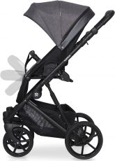 Дитяча коляска 2 в 1 Riko Nesa 01 Pearl Pink (рожева шкіра (перламутр) - рожева тканина)